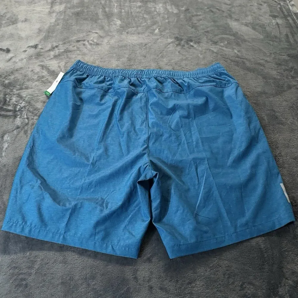 NWT Dip Sz XL 4 Way Stretch Board Shorts Mens XL Teal Blue Swim Trunks